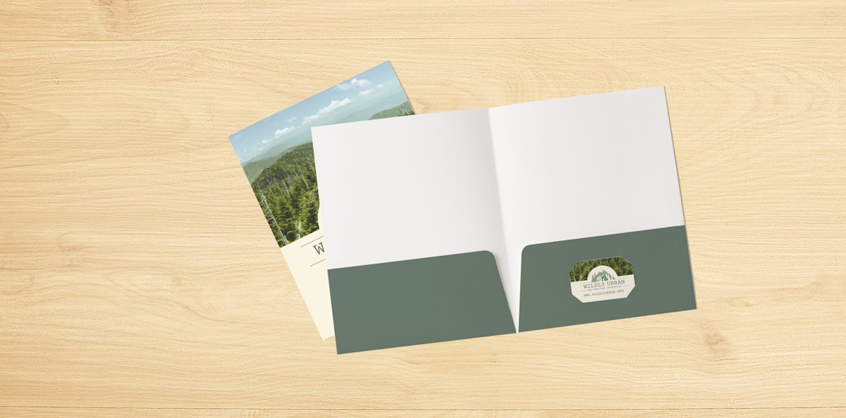 Custom Presentation Folder Pocket Folder With Logo VistaPrint